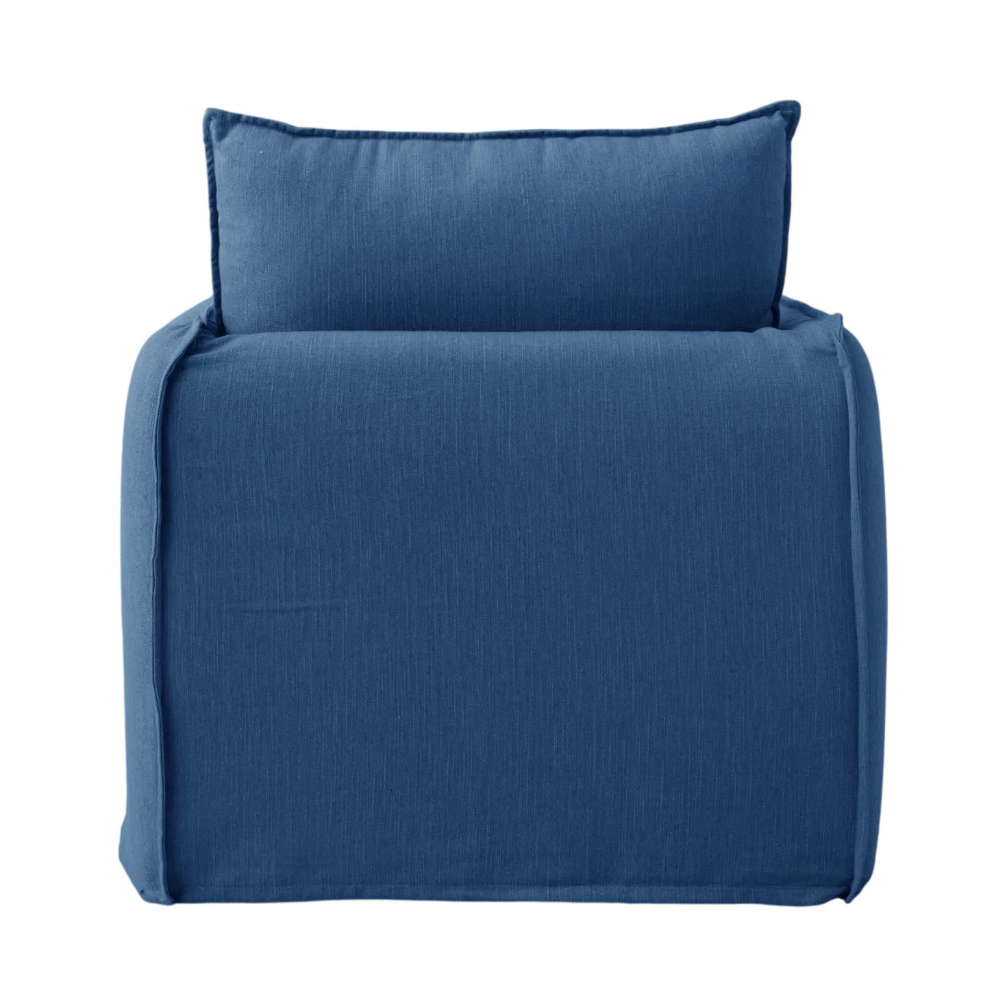 Fauteuil tissu effet lin Orphée