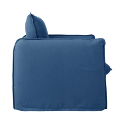 Fauteuil tissu effet lin Orphée