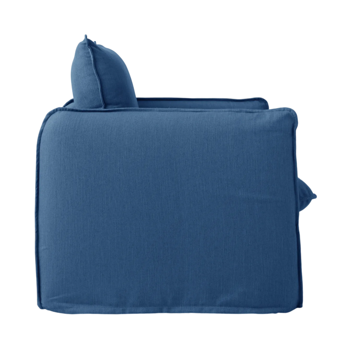 Fauteuil tissu effet lin Orphée