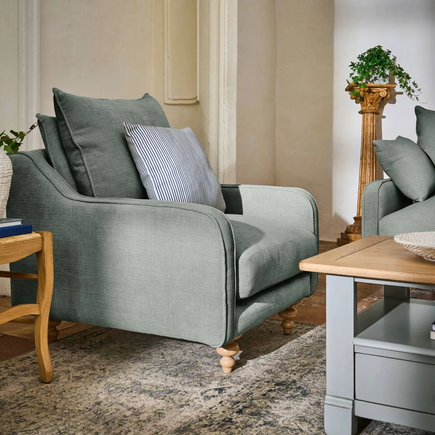 Fauteuil tissu Orso