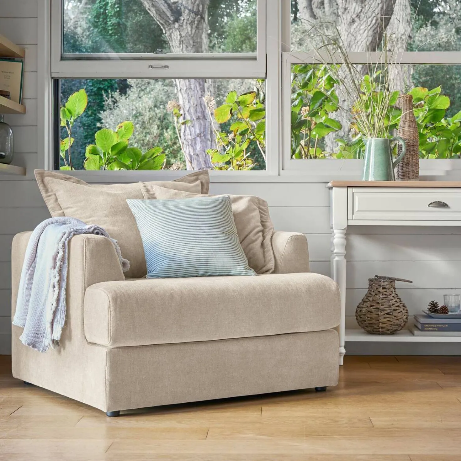 Fauteuil tissu Pacha