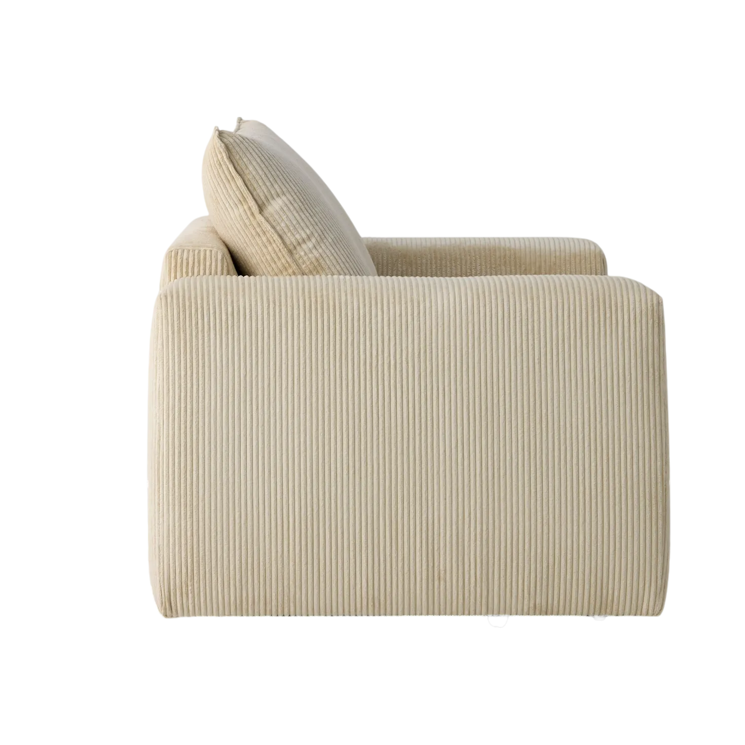 Fauteuil velours côtelé Otto