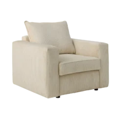 Fauteuil velours côtelé Otto