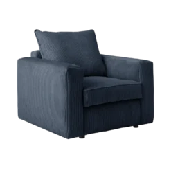 Fauteuil velours côtelé Otto
