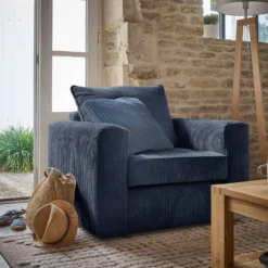 Fauteuil velours côtelé Otto