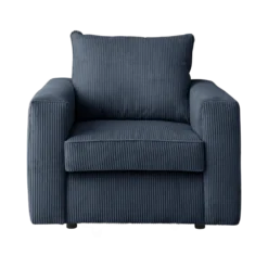 Fauteuil velours côtelé Otto