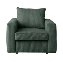 Fauteuil velours côtelé Otto