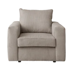 Fauteuil velours côtelé Otto
