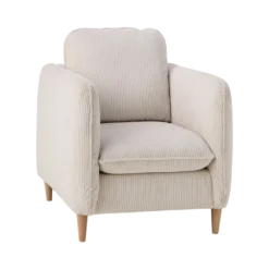 Fauteuil velours côtelé Portimo