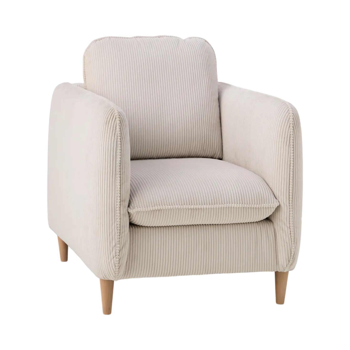 Fauteuil velours côtelé Portimo