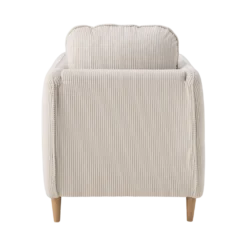 Fauteuil velours côtelé Portimo