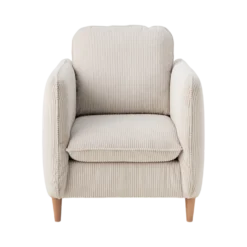 Fauteuil velours côtelé Portimo