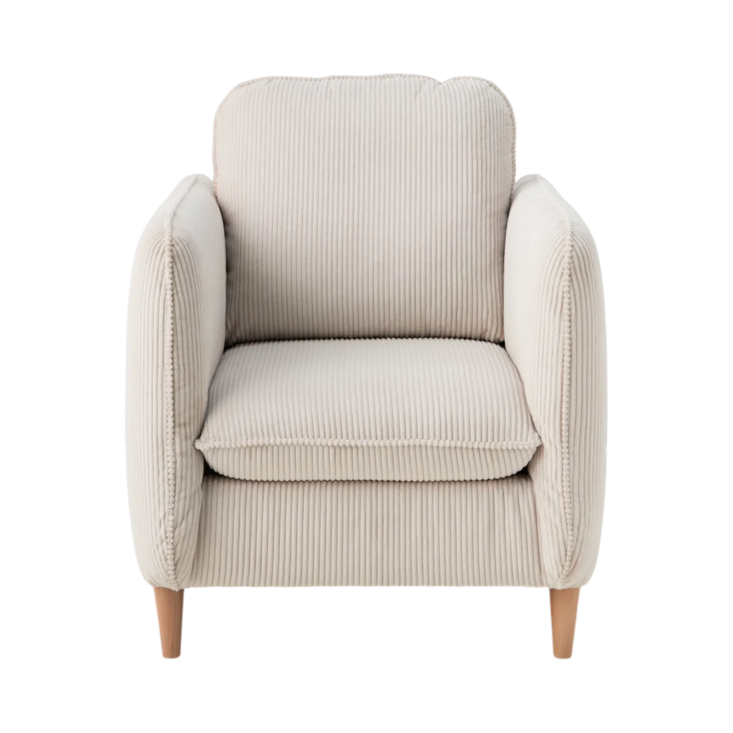Fauteuil velours côtelé Portimo
