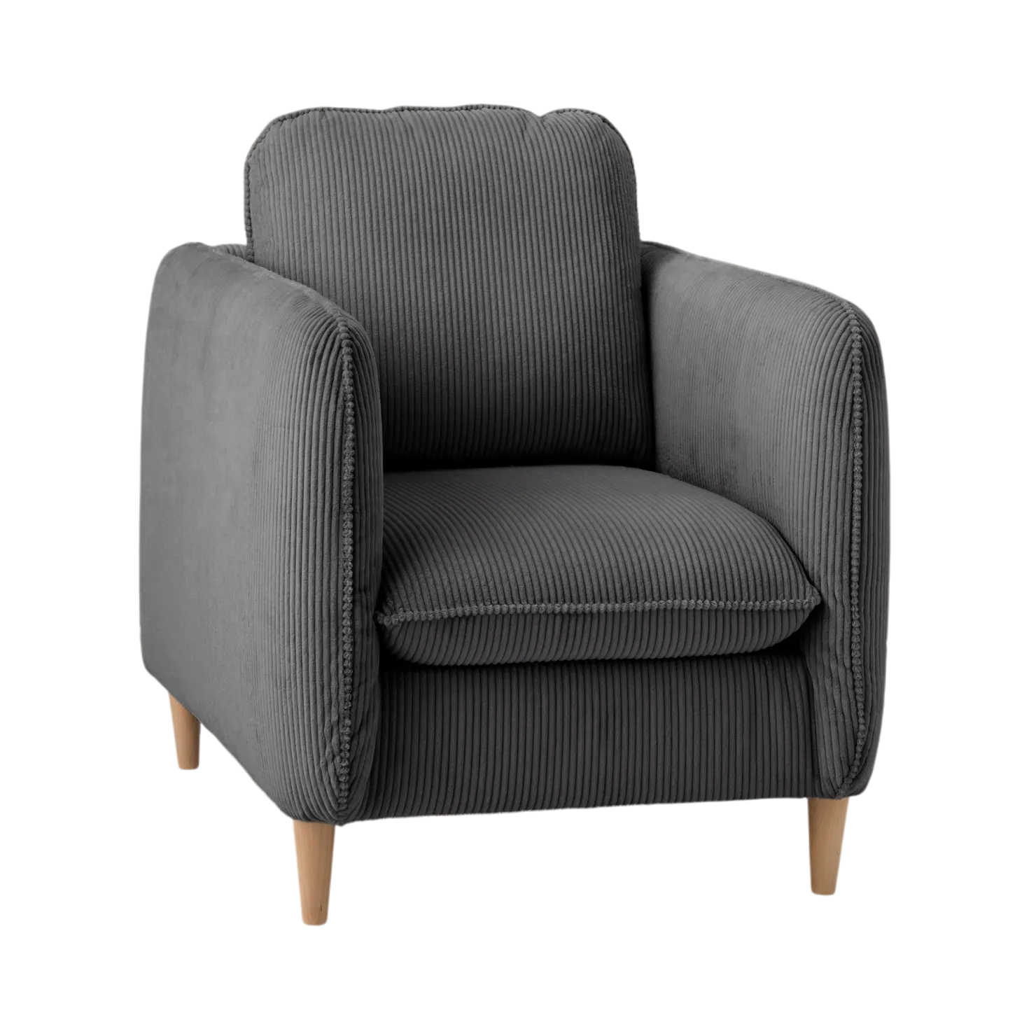 Fauteuil velours côtelé Portimo