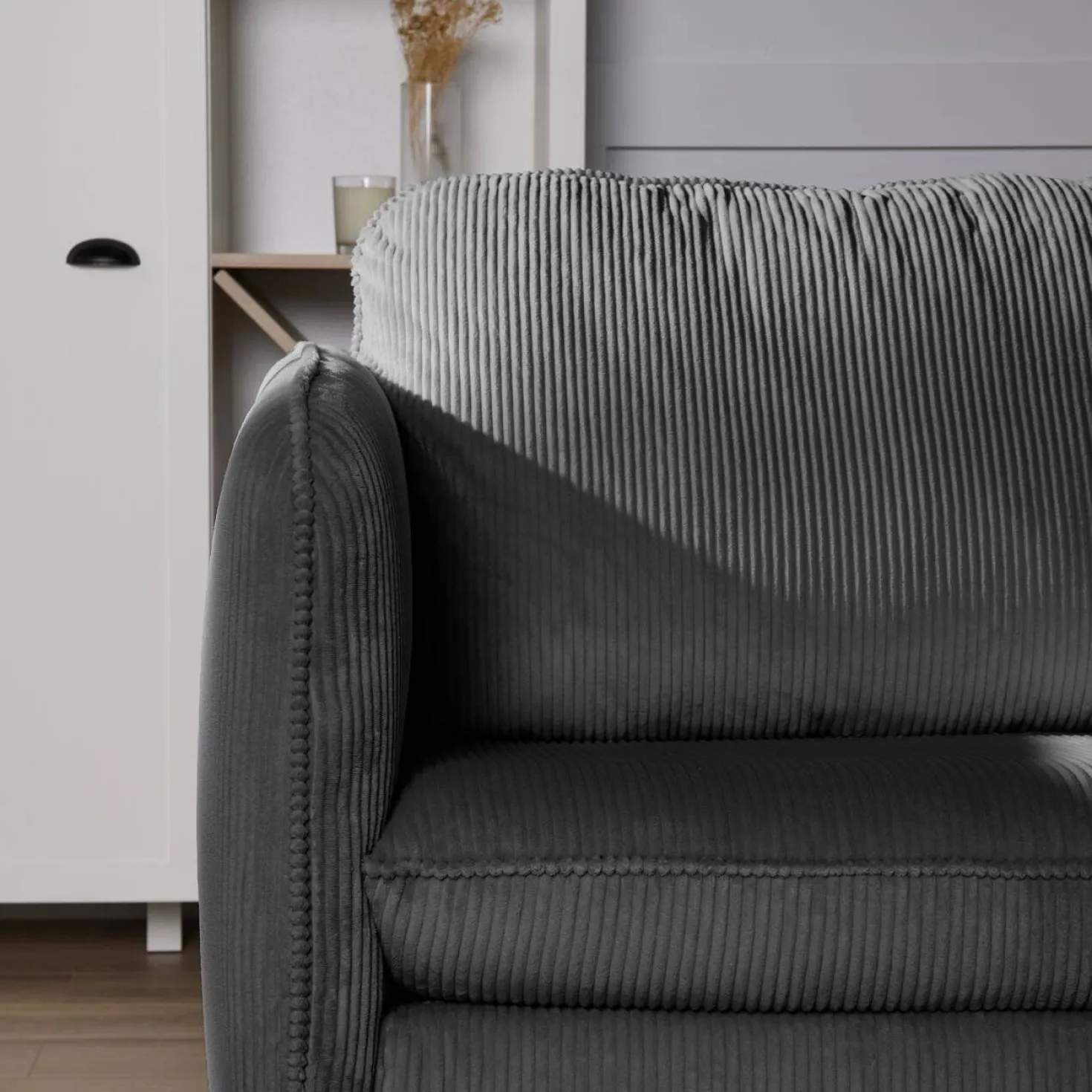 Fauteuil velours côtelé Portimo