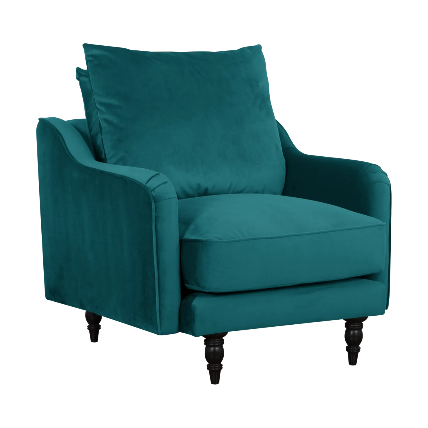 Fauteuil velours Olie