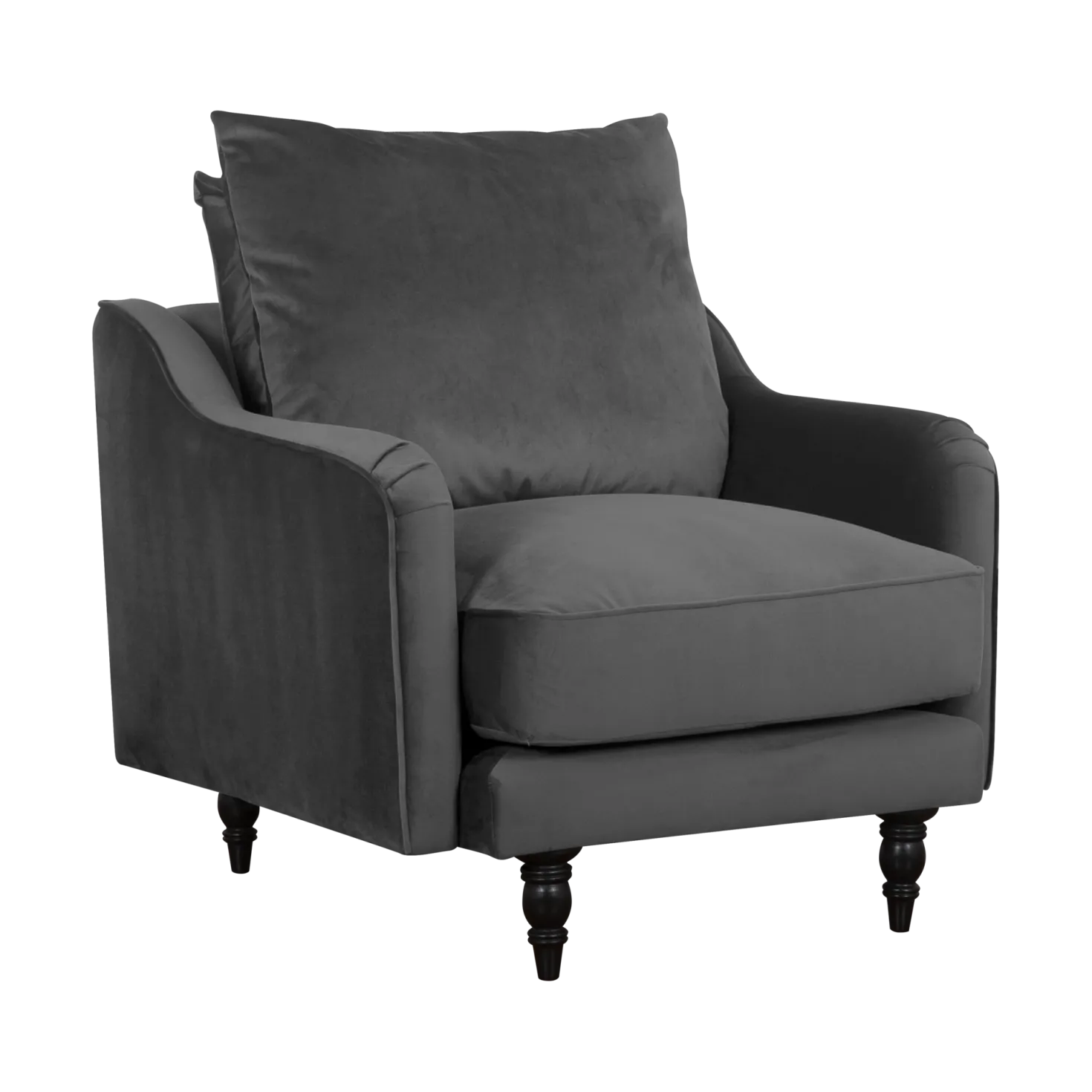 Fauteuil velours Olie