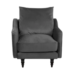 Fauteuil velours Olie