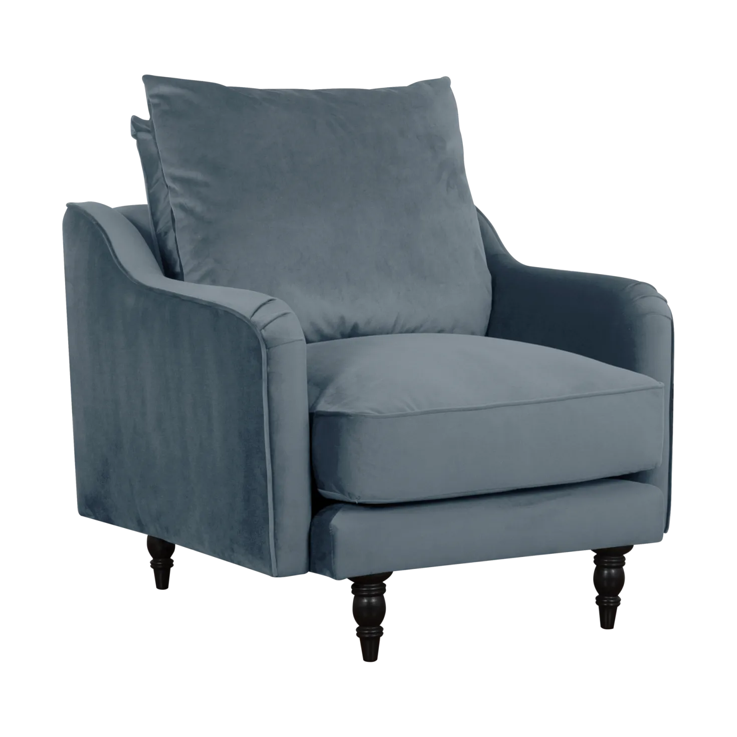 Fauteuil velours Olie