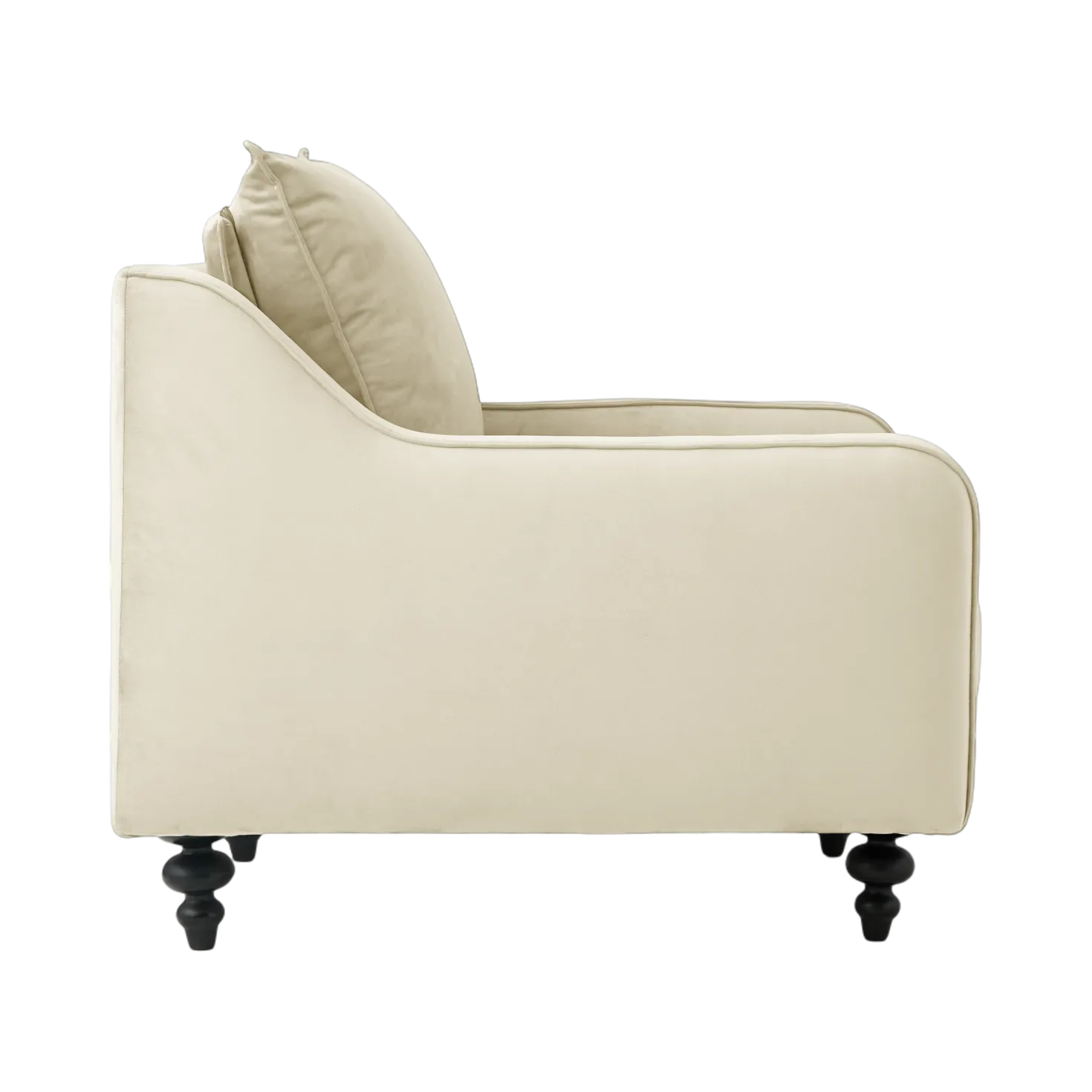 Fauteuil velours Orso