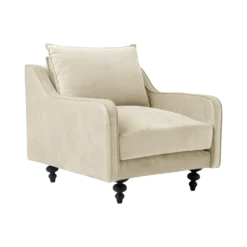 Fauteuil velours Orso