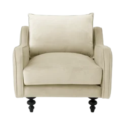 Fauteuil velours Orso