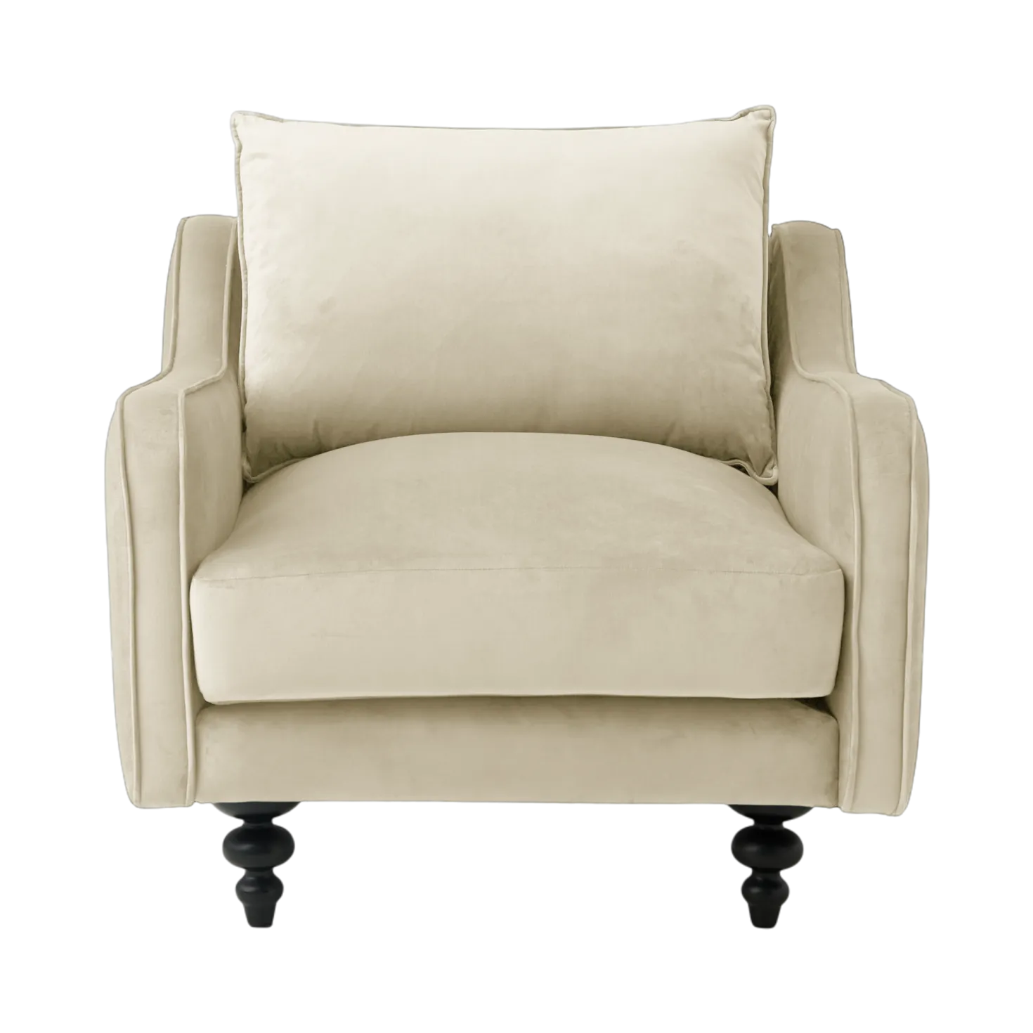 Fauteuil velours Orso