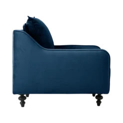 Fauteuil velours Orso