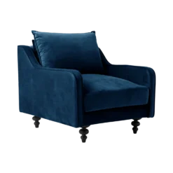 Fauteuil velours Orso