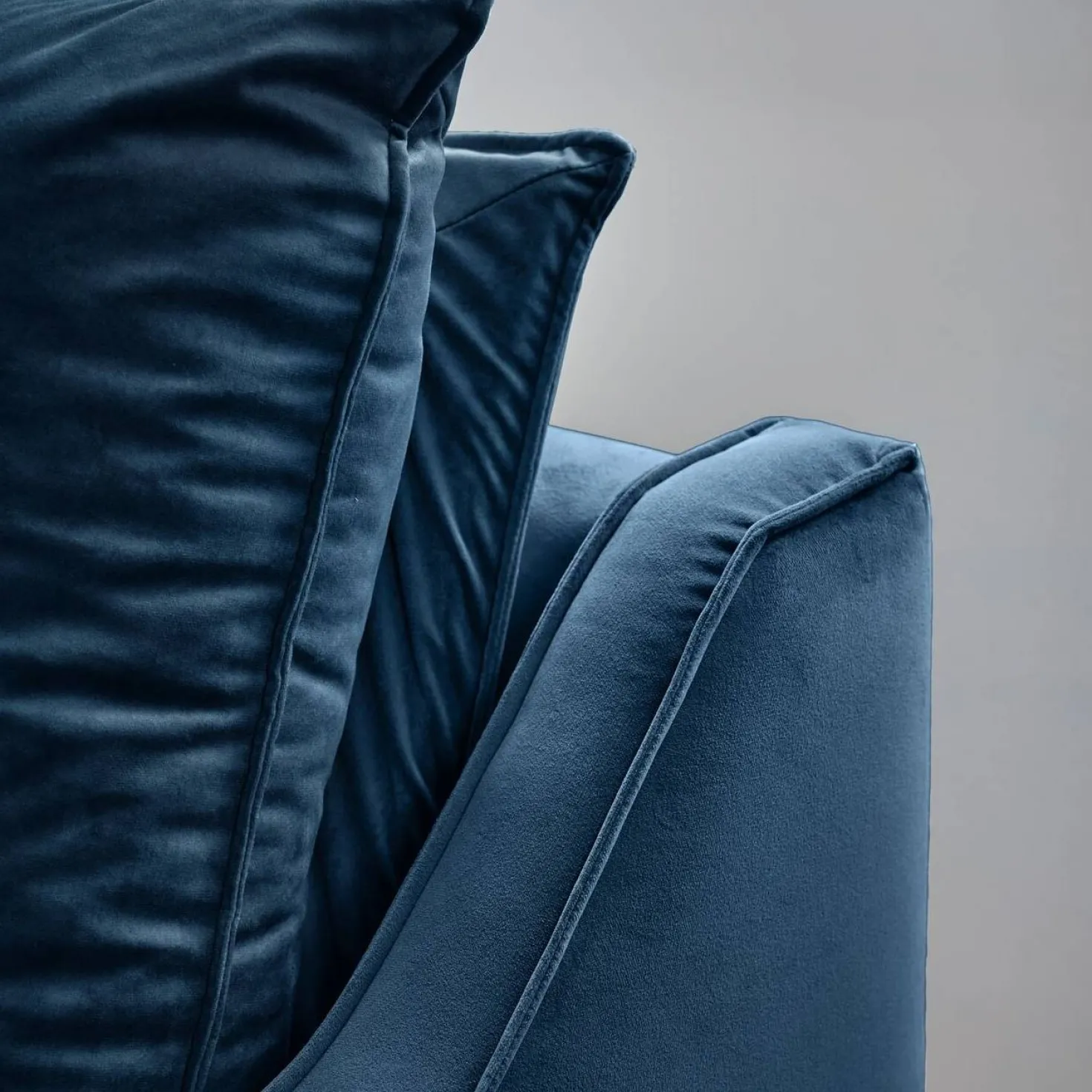 Fauteuil velours Orso
