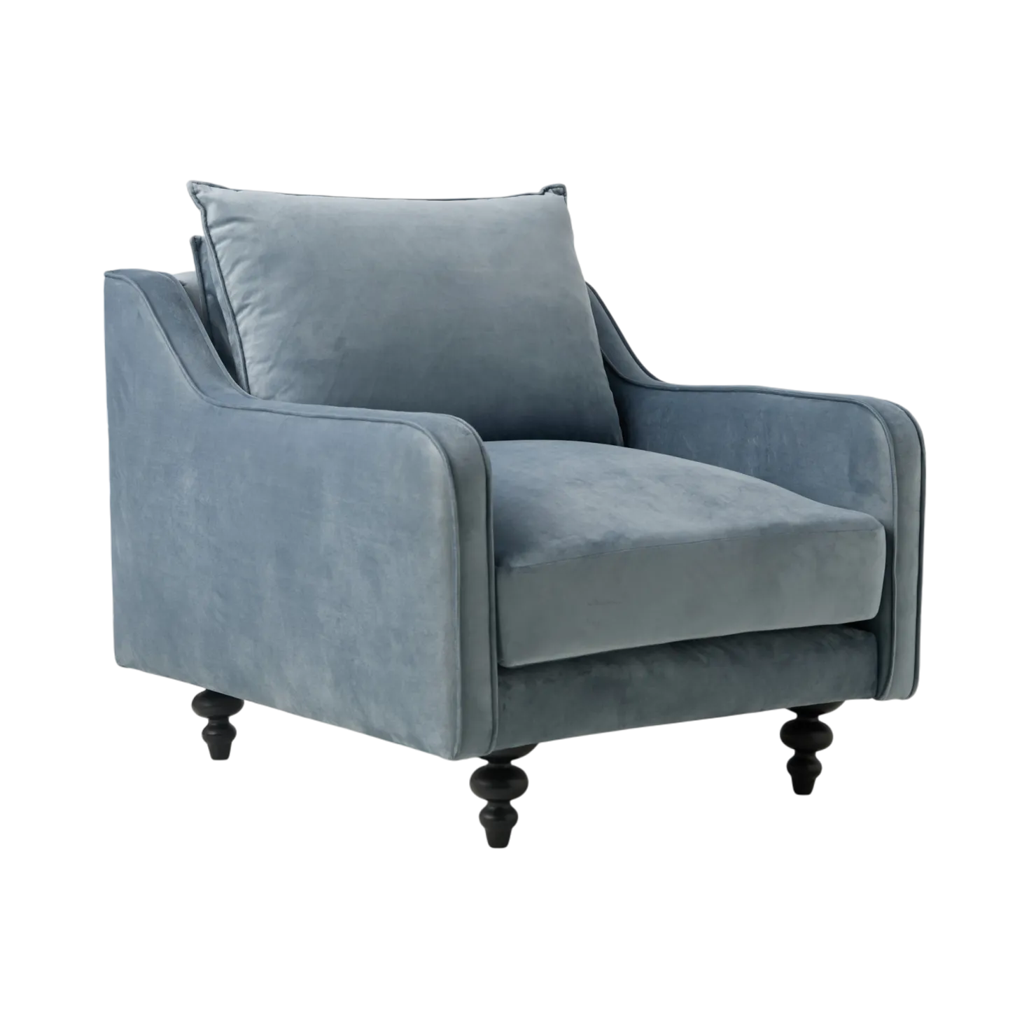 Fauteuil velours Orso
