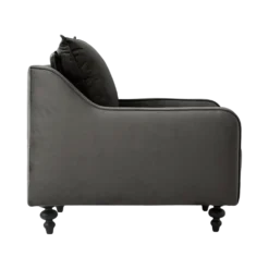 Fauteuil velours Orso