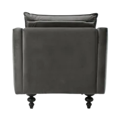 Fauteuil velours Orso