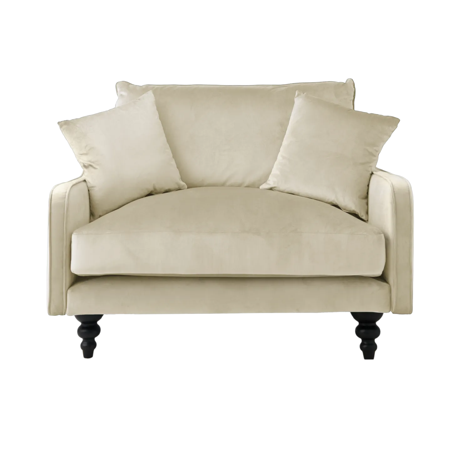 Fauteuil velours Orso XL