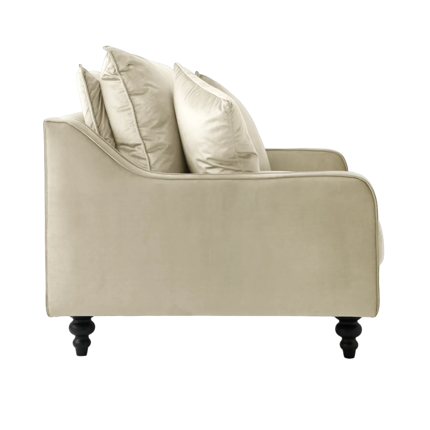 Fauteuil velours Orso XL