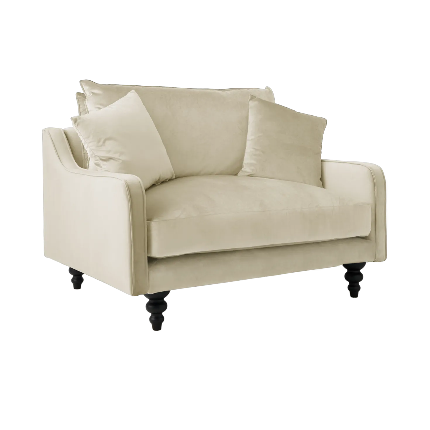 Fauteuil velours Orso XL