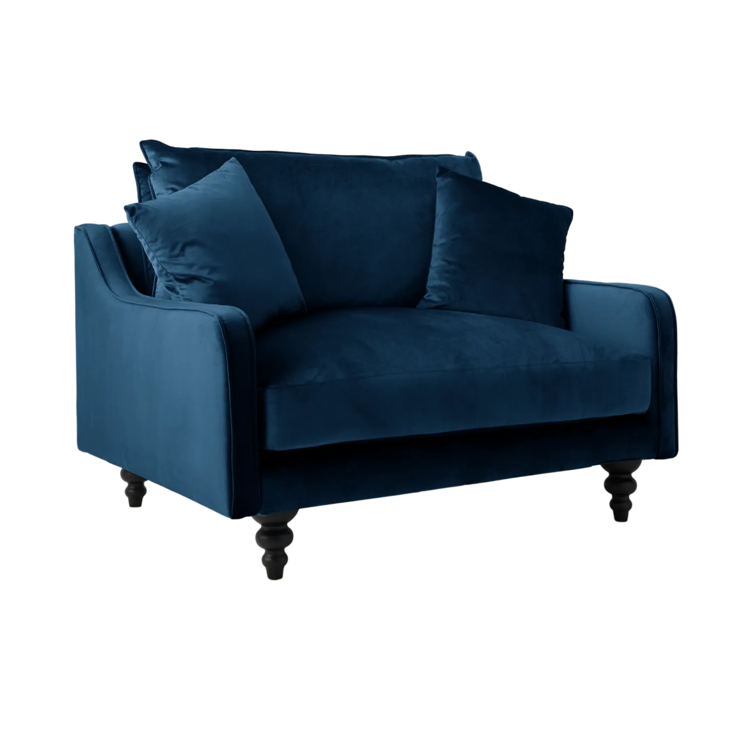 Fauteuil velours Orso XL