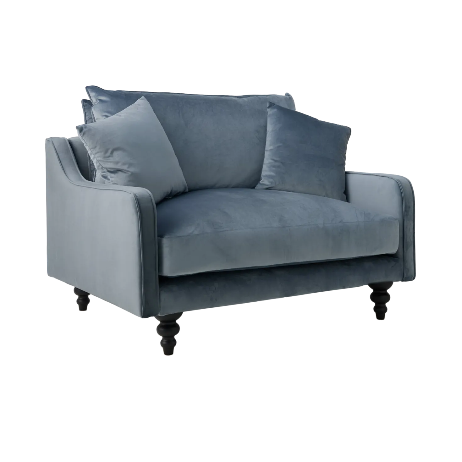 Fauteuil velours Orso XL