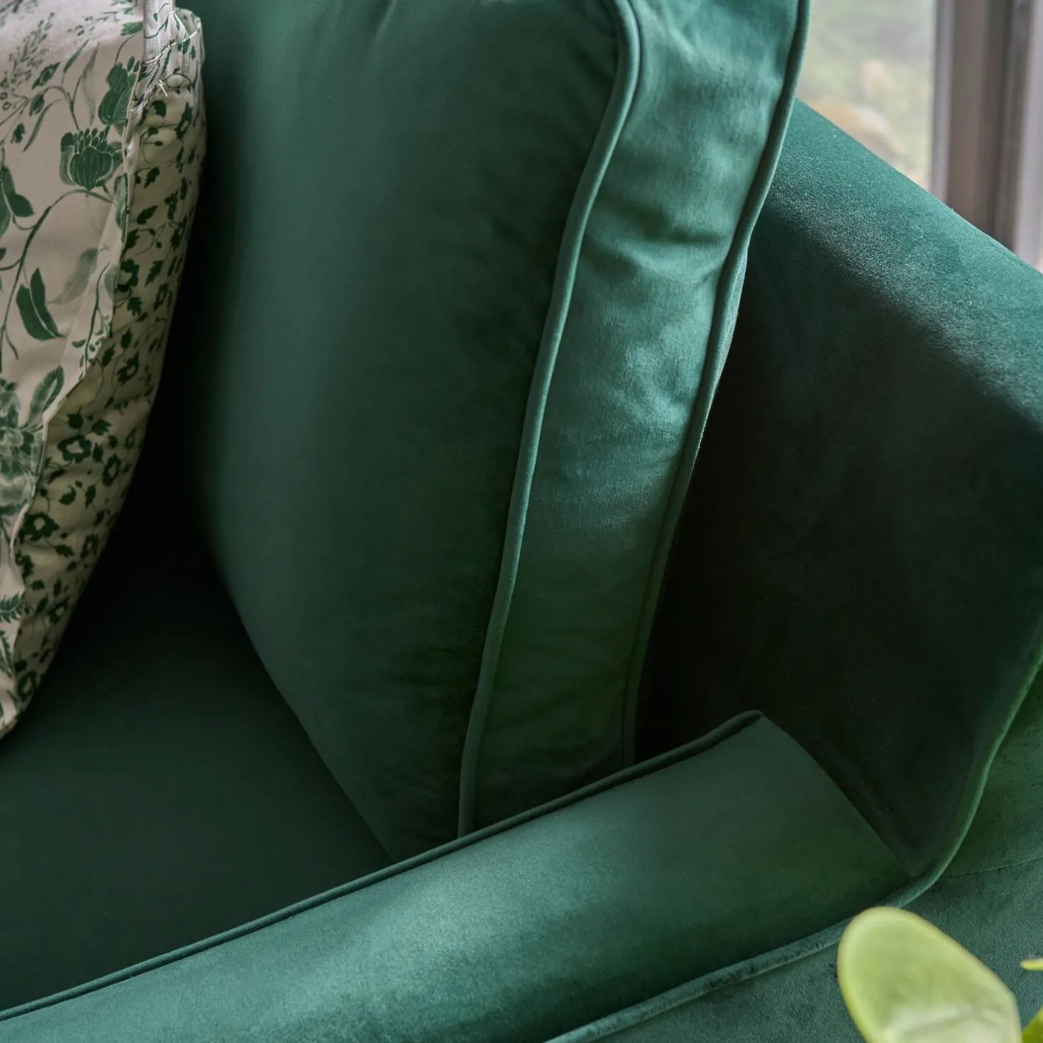 Fauteuil velours Oscar