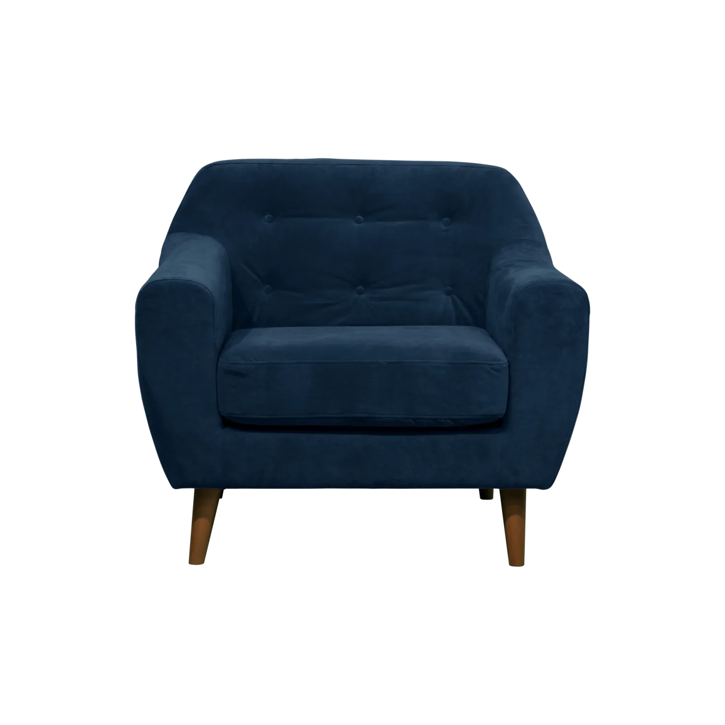 Fauteuil velours Paimpol