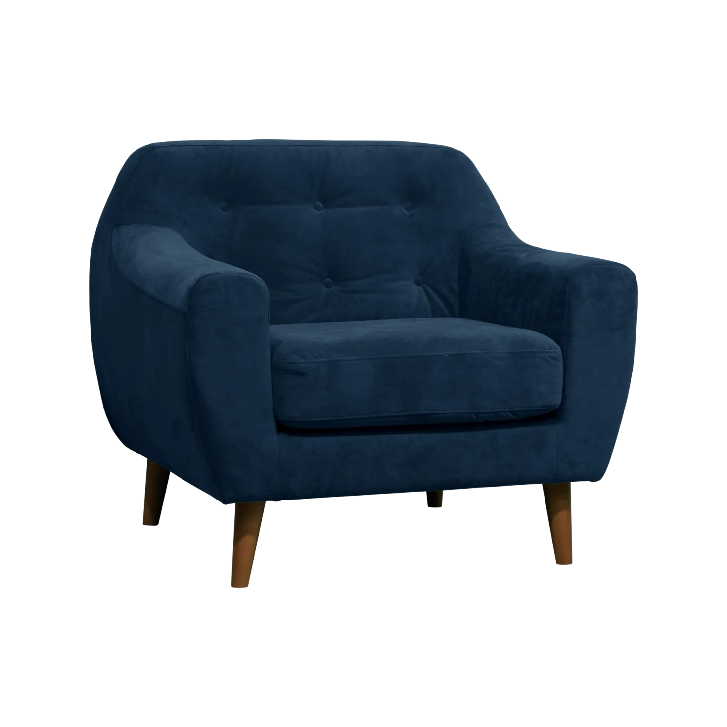 Fauteuil velours Paimpol