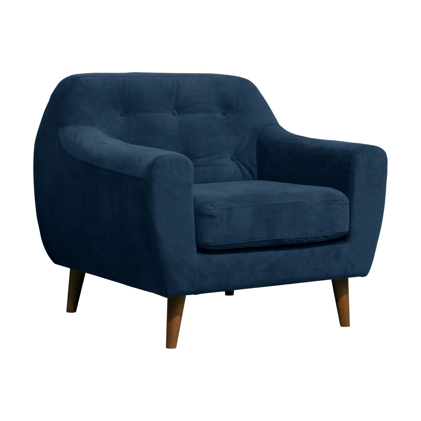 Fauteuil velours Paimpol