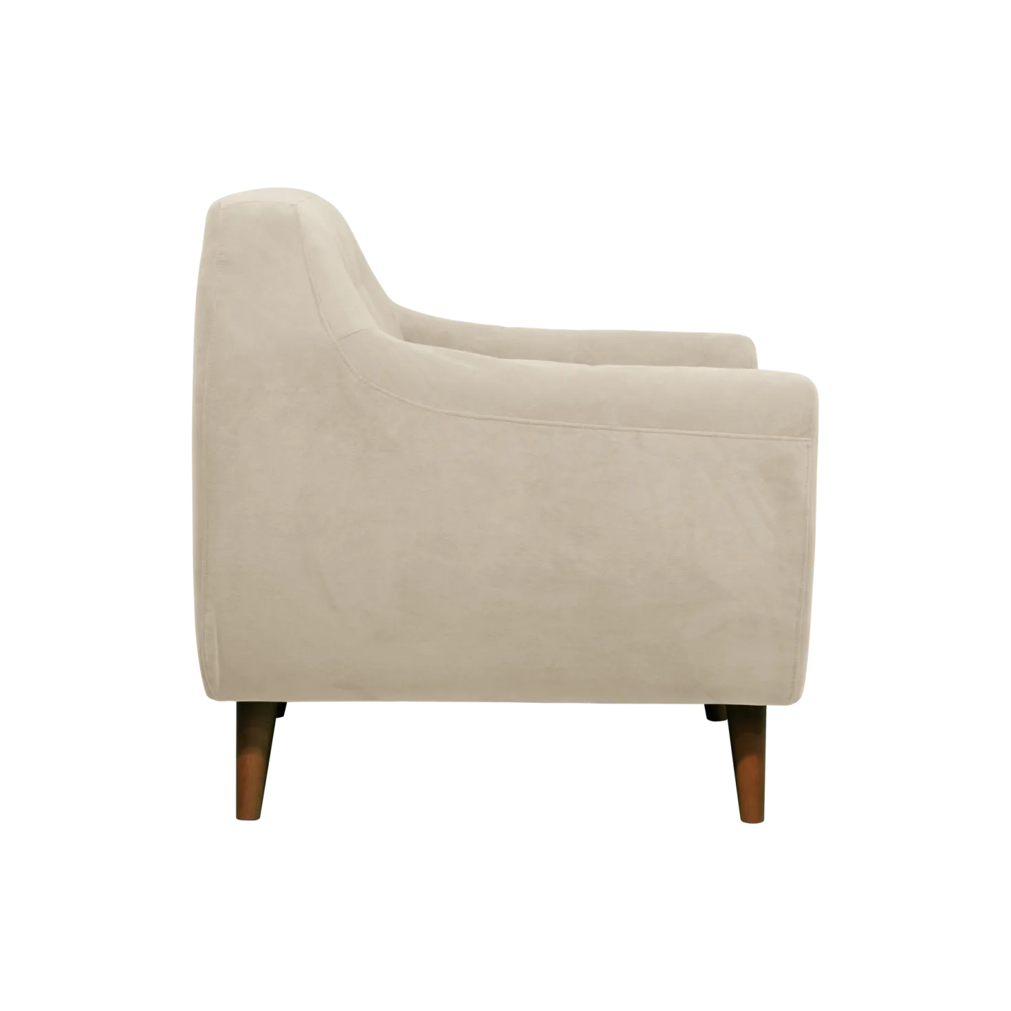 Fauteuil velours Paimpol