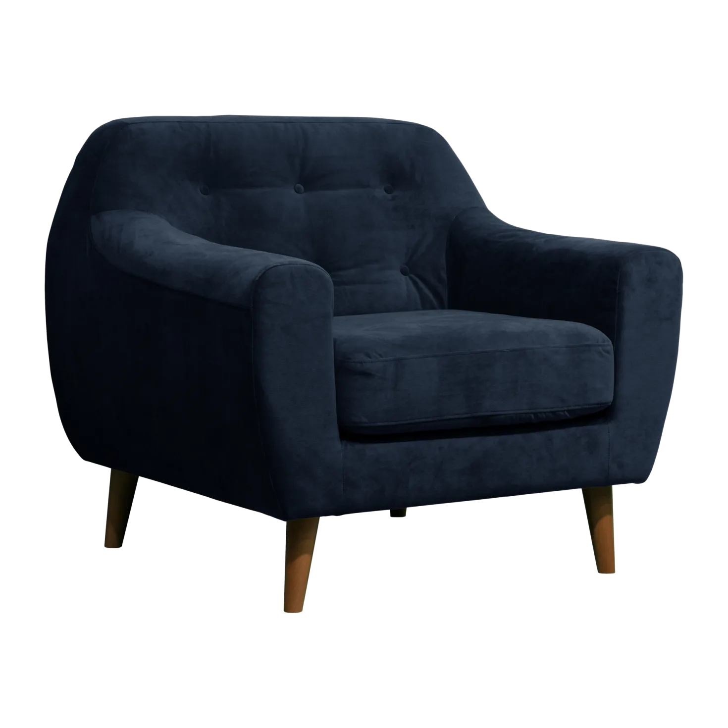Fauteuil velours Paimpol