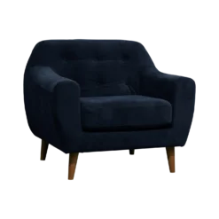 Fauteuil velours Paimpol