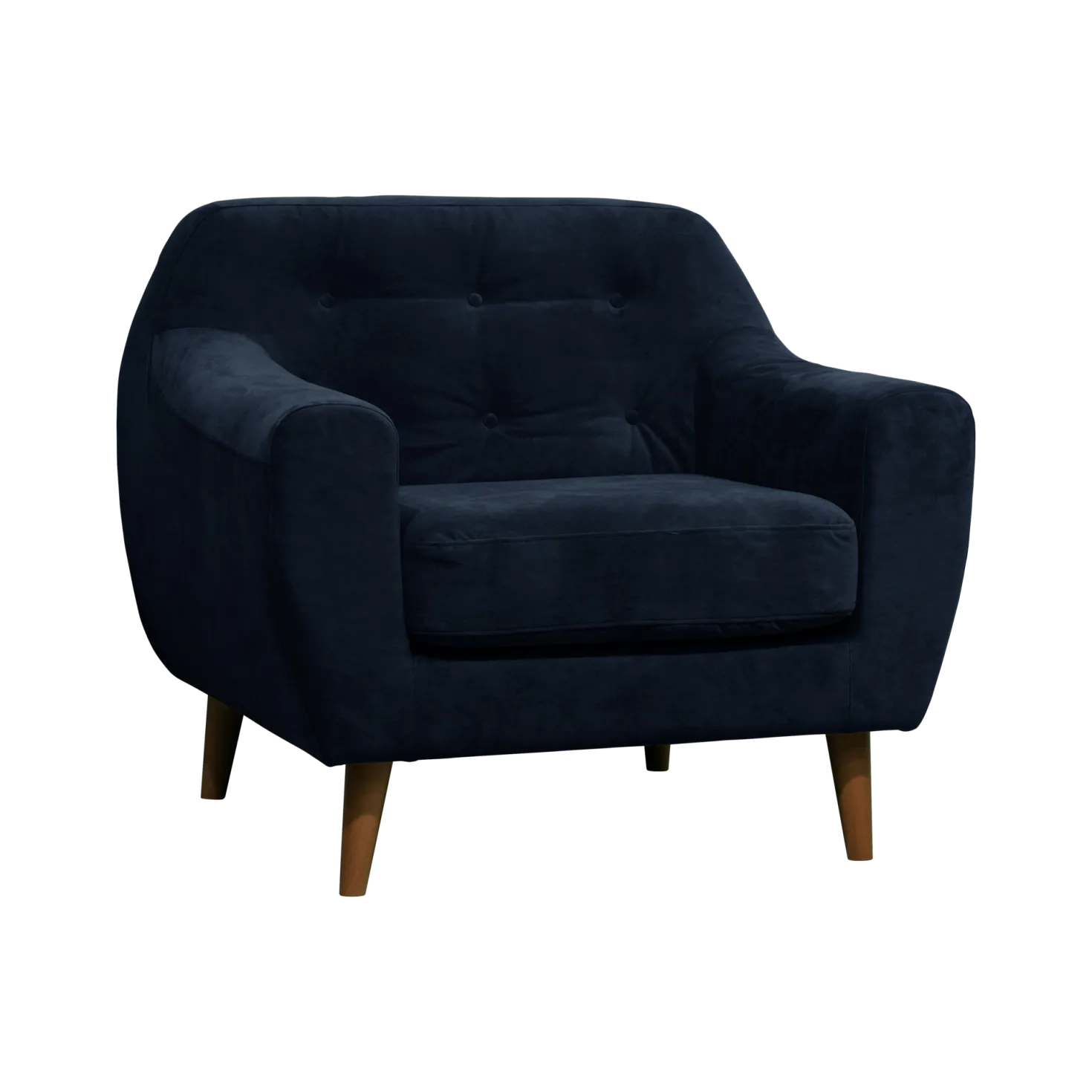 Fauteuil velours Paimpol