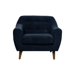 Fauteuil velours Paimpol