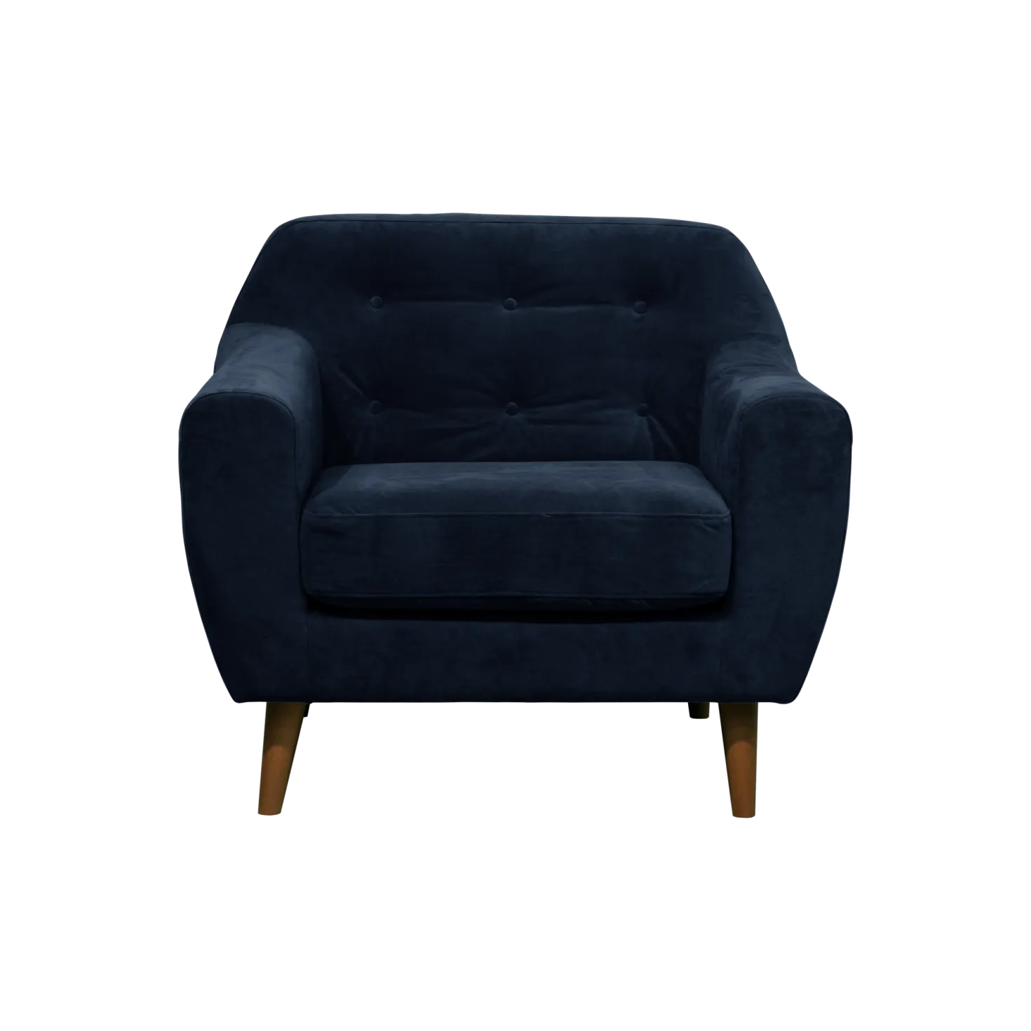 Fauteuil velours Paimpol