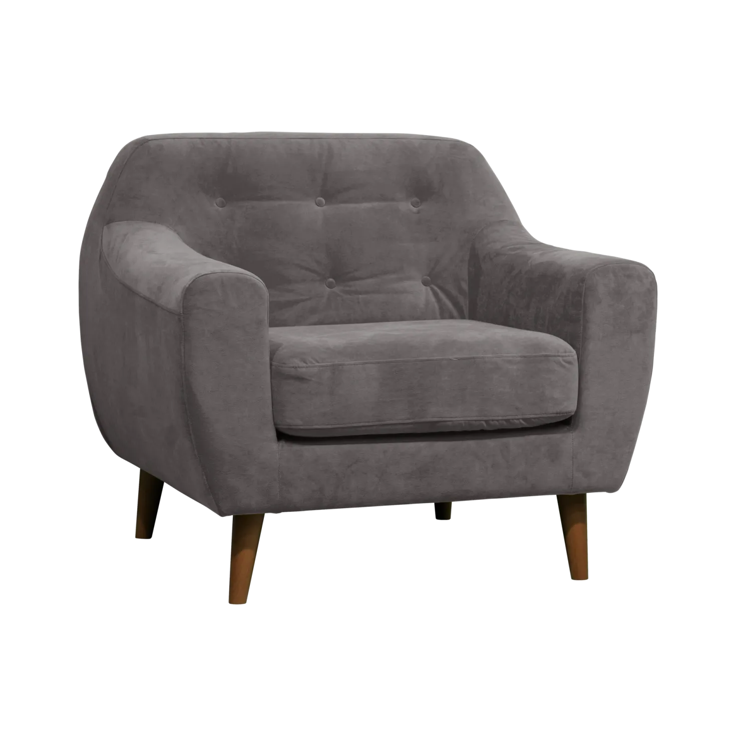Fauteuil velours Paimpol