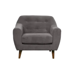 Fauteuil velours Paimpol
